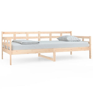 vidaXL Day Bed Solid Wood Pine 90x200 cm