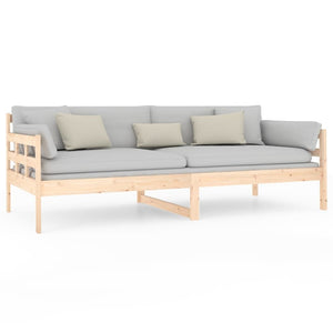 vidaXL Day Bed Solid Wood Pine 90x200 cm