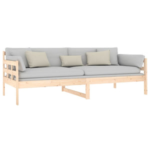 vidaXL Day Bed Solid Wood Pine 90x200 cm