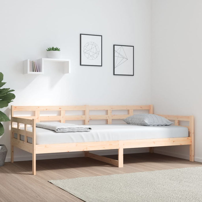 vidaXL Day Bed Solid Wood Pine 90x200 cm