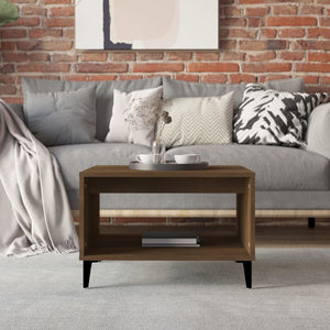 vidaXL Coffee Table Brown Oak 60x50x40 cm Engineered Wood