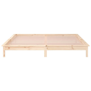 vidaXL LED Bed Frame 120x200 cm Solid Wood