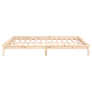 vidaXL LED Bed Frame 120x200 cm Solid Wood