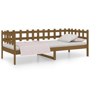 vidaXL Day Bed Honey Brown 90x200 cm Solid Wood Pine