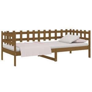 vidaXL Day Bed Honey Brown 90x200 cm Solid Wood Pine