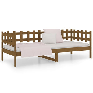 vidaXL Day Bed Honey Brown 90x200 cm Solid Wood Pine