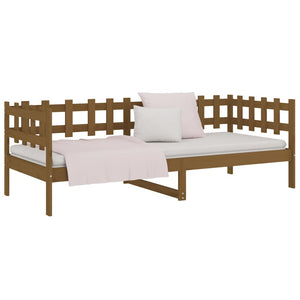 vidaXL Day Bed Honey Brown 90x200 cm Solid Wood Pine