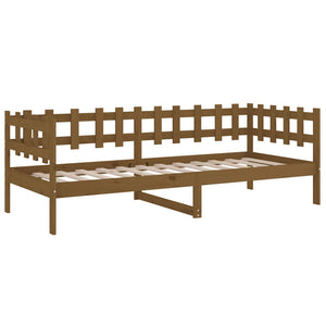 vidaXL Day Bed Honey Brown 90x200 cm Solid Wood Pine