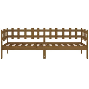 vidaXL Day Bed Honey Brown 90x200 cm Solid Wood Pine