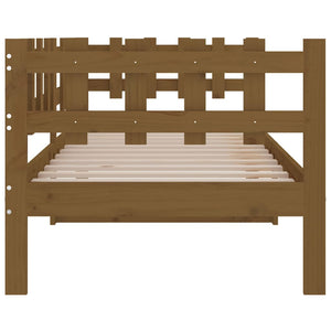 vidaXL Day Bed Honey Brown 90x200 cm Solid Wood Pine