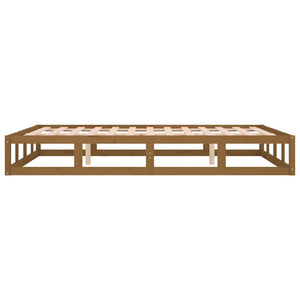 vidaXL Bed Frame Honey Brown 200x200 cm Solid Wood