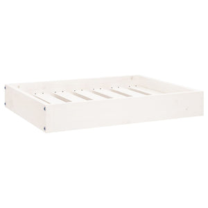 vidaXL Dog Bed White 61.5x49x9 cm Solid Wood Pine