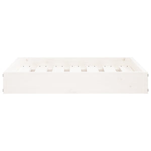 vidaXL Dog Bed White 61.5x49x9 cm Solid Wood Pine