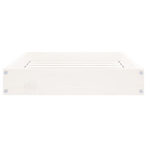 vidaXL Dog Bed White 61.5x49x9 cm Solid Wood Pine