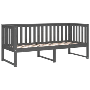 vidaXL Day Bed Grey 80x200 cm Solid Wood Pine