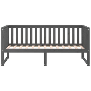 vidaXL Day Bed Grey 80x200 cm Solid Wood Pine