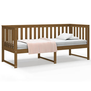 vidaXL Day Bed Honey Brown 75x190 cm Solid Wood Pine