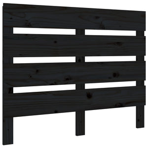 vidaXL Headboard Black 100x3x80 cm Solid Wood Pine