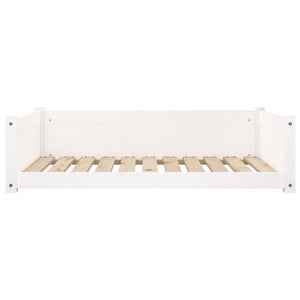 vidaXL Dog Bed White 95.5x65.5x28 cm Solid Pine Wood