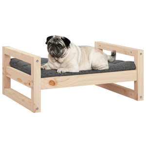 vidaXL Dog Bed 65.5x50.5x28 cm Solid Pine Wood