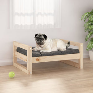 vidaXL Dog Bed 65.5x50.5x28 cm Solid Pine Wood