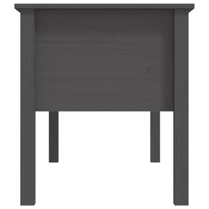 vidaXL Coffee Table Grey 102x49x55 cm Solid Wood Pine