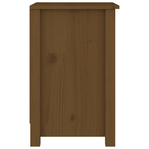 vidaXL Bedside Cabinet Honey Brown 40x35x55 cm Solid Wood Pine