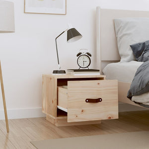 vidaXL Bedside Cabinet 40x34x35 cm Solid Wood Pine