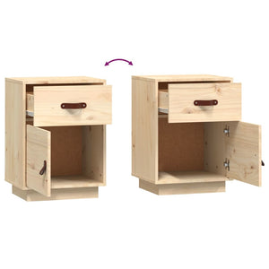 vidaXL Bedside Cabinets 2 pcs 40x34x55 cm Solid Wood Pine