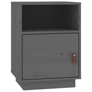 vidaXL Bedside Cabinets 2 pcs Grey 40x34x55 cm Solid Wood Pine