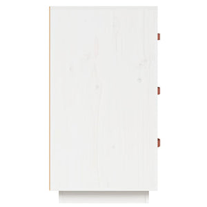 vidaXL Sideboard White 80x40x75 cm Solid Wood Pine