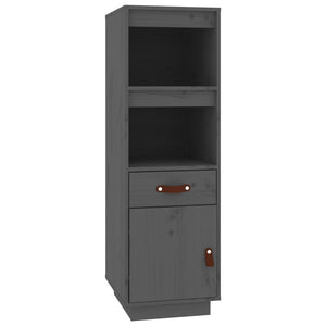 vidaXL Highboard Grey 34x40x108,5 cm Solid Wood Pine