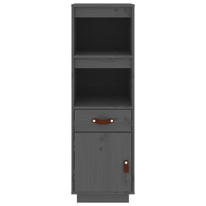 vidaXL Highboard Grey 34x40x108,5 cm Solid Wood Pine