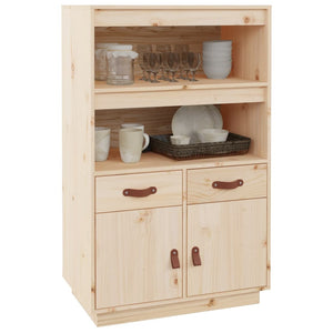 vidaXL Highboard 67x40x108.5 cm Solid Wood Pine