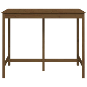 vidaXL Bar Table Honey Brown 140x80x110 cm Solid Wood Pine