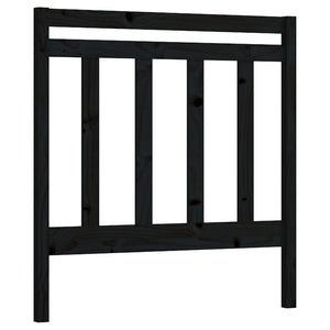 vidaXL Bed Headboard Black 95x4x100 cm Solid Wood Pine