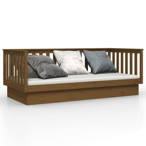 vidaXL Day Bed Honey Brown 100x200 cm Solid Wood Pine