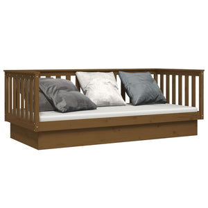 vidaXL Day Bed Honey Brown 100x200 cm Solid Wood Pine