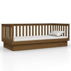 vidaXL Day Bed Honey Brown 100x200 cm Solid Wood Pine