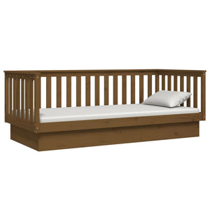 vidaXL Day Bed Honey Brown 100x200 cm Solid Wood Pine