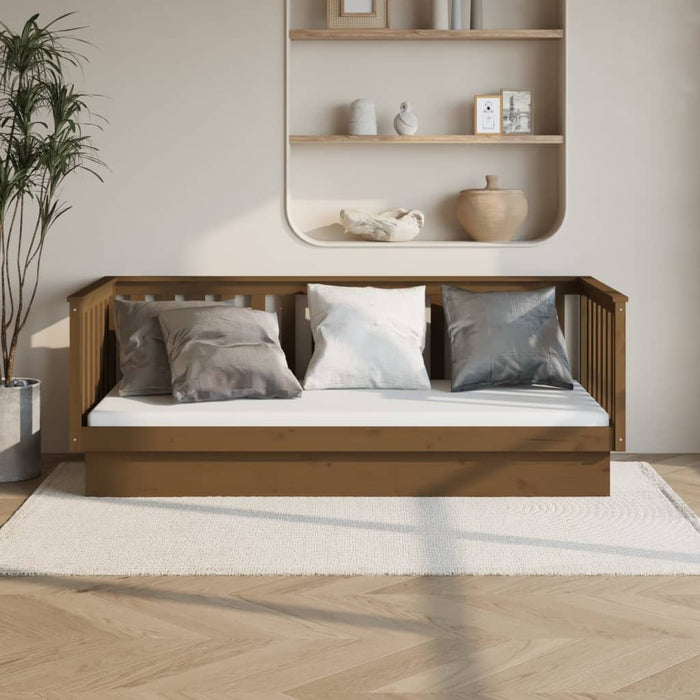 vidaXL Day Bed Honey Brown 100x200 cm Solid Wood Pine