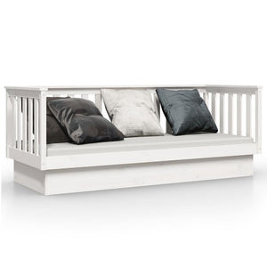 vidaXL Day Bed White 75x190 cm Solid Wood Pine