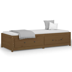 vidaXL Day Bed Honey Brown 90x200 cm Solid Wood Pine