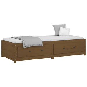 vidaXL Day Bed Honey Brown 90x200 cm Solid Wood Pine