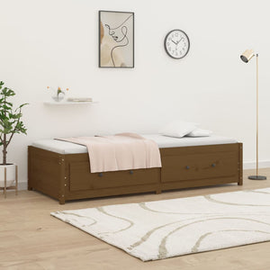 vidaXL Day Bed Honey Brown 90x200 cm Solid Wood Pine