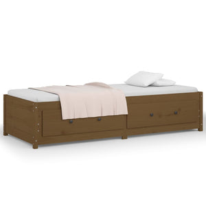 vidaXL Day Bed Honey Brown 90x200 cm Solid Wood Pine