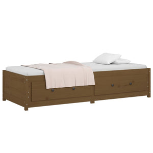 vidaXL Day Bed Honey Brown 90x200 cm Solid Wood Pine