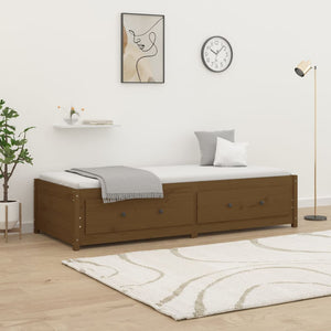 vidaXL Day Bed Honey Brown 90x200 cm Solid Wood Pine