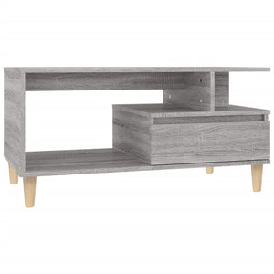 vidaXL Coffee Table Grey Sonoma 90x49x45 cm Engineered Wood