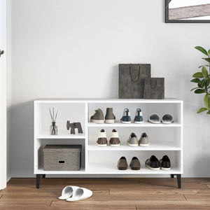 vidaXL Shoe Cabinet White 102x36x60 cm Engineered Wood